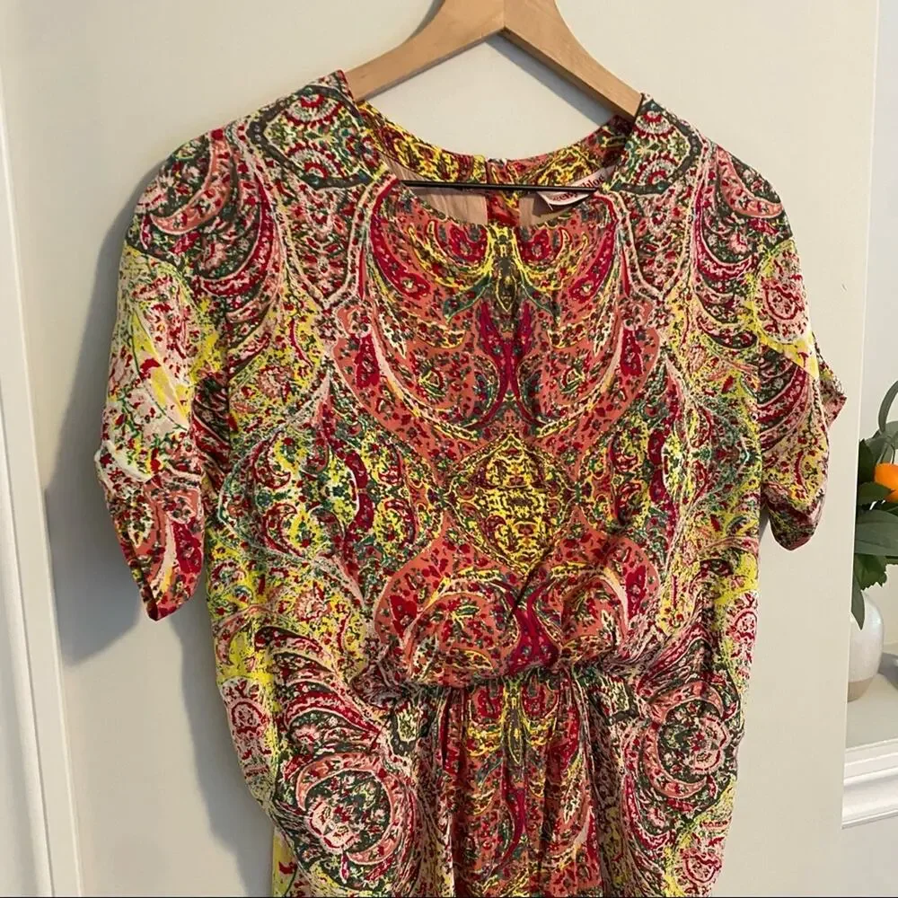 See by Chloe Yellow Pink Kaleidoscope Mini Dress 8